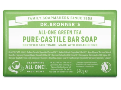 (57,07 EUR/kg) Dr. Bronner's Green Tea Naturseife 140 g Stück