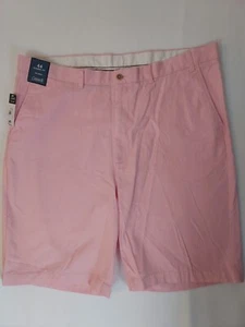 Men's Roundtree & Yorke Casuals Classic Fit Flat Front 9" Inseam Stretch Shorts - Picture 1 of 7