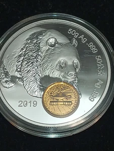 2019 50 Gramm .999 Silber China Chicago World's Fair of Money Show Panda PP - Bild 1 von 4