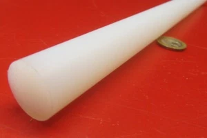 PCTFE Round Rod, White (.750") 3/4" Diameter x 3 Foot Length - Picture 1 of 5
