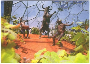 Eden Project, Dionysus Bull, colour postcard, written but unposted - Picture 1 of 2