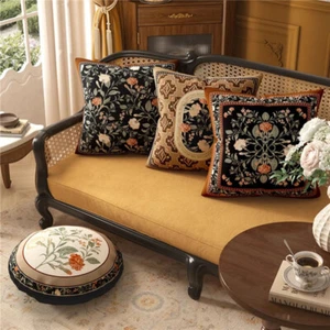 20x20 in Farmhouse Linen Fabric Throw Pillow Covers Sofa Bed Cushion Covers Case - Picture 1 of 15