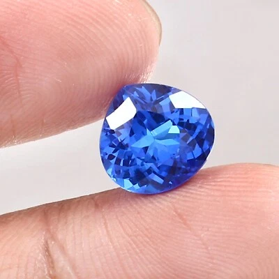 AAA Natural Ceylon Cornflower Blue Spinel Loose Heart Gemstone Cut 4.40 CT - Image 1 of 4