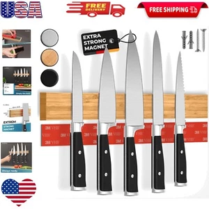 Extra Strong 16" Magnetic Knife Holder - Self-Adhesive, No Drill Needed - Picture 1 of 8
