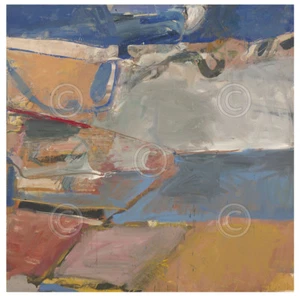Cartel abstracto con impresión artística de Berkeley #22, 1954 por Richard Diebenkorn 11x14 - Imagen 1 de 1