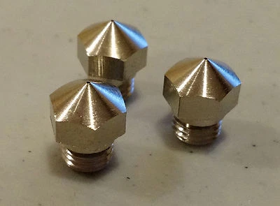 PERFORMANCE 3-D (2pcs) ULTRA HIGH LUBRICITY Nozzle Upgrade FlashForge Creator Pro .4mm USA MK10