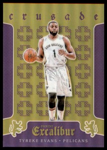 2015-16 Panini Excalibur Crusade Purple #97 Tyreke Evans /60