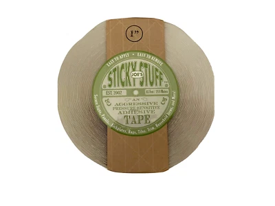 JOE'S STICKY STUFF DOUBLE SIDED ADHESIVE TAPE LARGE ROLL SIZE 1" X 65' PRIORITY