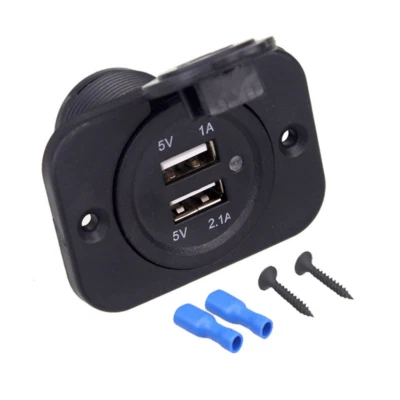 Car Accessories 3.1A Dual USB Port Phone Charger Cigarette Lighter Socket Outlet - Image 1 of 4