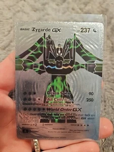 Zygarde GX Silver Foil Fan Art Vinyl Collector Pokemon Card - Picture 1 of 5