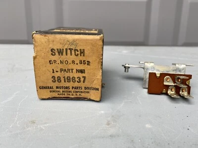 1963 Chevrolet Impala, BelAir & Biscayne Deluxe Heater Switch - NOS - 3819637 - Image 1 of 4