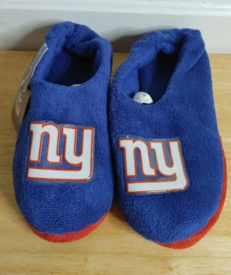 NFL New York Giants Zapatillas de felpa antideslizantes difusas Zapatos de casa Niños Talla M Nuevas con etiquetas Foto 1 de 4