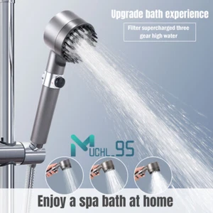 3 Modes High-Pressure Massage Shower Head, Multi-Functional Hand Held Sprinkler - Picture 1 of 21