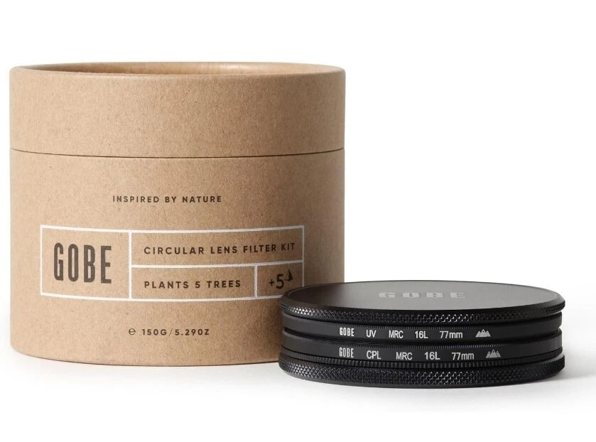 Gobe 77mm UV + Circular Polarizing (CPL) Lens Filter Kit (1Peak).          59 - Image 1 of 4