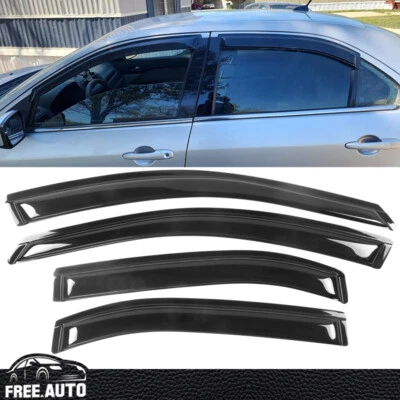 Juego de 4 piezas deflectores de visera de ventana para Ford Fusion 06-10 Mercury Milan 06-12 Foto 1 de 4