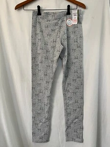 NWT Wonder Nation Tough Cotton Gray Cats Leggings Girls many sizes - Picture 1 of 3