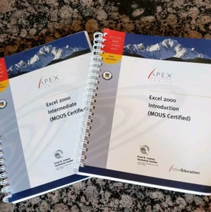 Apex Series: Microsoft Excel 2000 Levels 1 &2 Textbook and Floppy Disk MOUS CERT - Picture 1 of 12