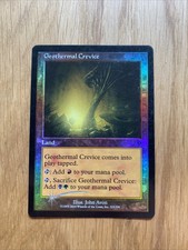 GEOTHERMAL CREVICE MTG FOIL Invasion Magic The Gathering LAND Common