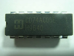 CD 74AC05 DIL-14 Ic Circuito #21-540 - Foto 1 di 2