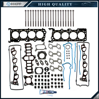 ECCPP Head Gasket Bolts Set For 95-00 Ford Crown Victoria Lincoln Town Car 4.6L - Image 1 of 4