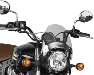 NC Windshield Light Tint Chrome Hardware 9in Suzuki GZ250 99-09 - Image 1 of 4