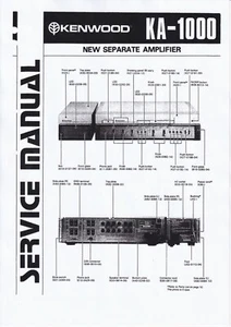 Manual de servicio instrucciones para Kenwood KA-1000 - Imagen 1 de 1