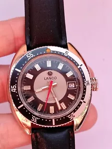 Diver LANCO Automatic 21 Jewels Cal 2481 Dial Two-Tone RARE - Picture 1 of 11
