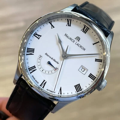 Maurice Lacroix Masterpiece Power Reserve de Marche Enamel Dial Swiss Watch 40mm - Image 1 of 4