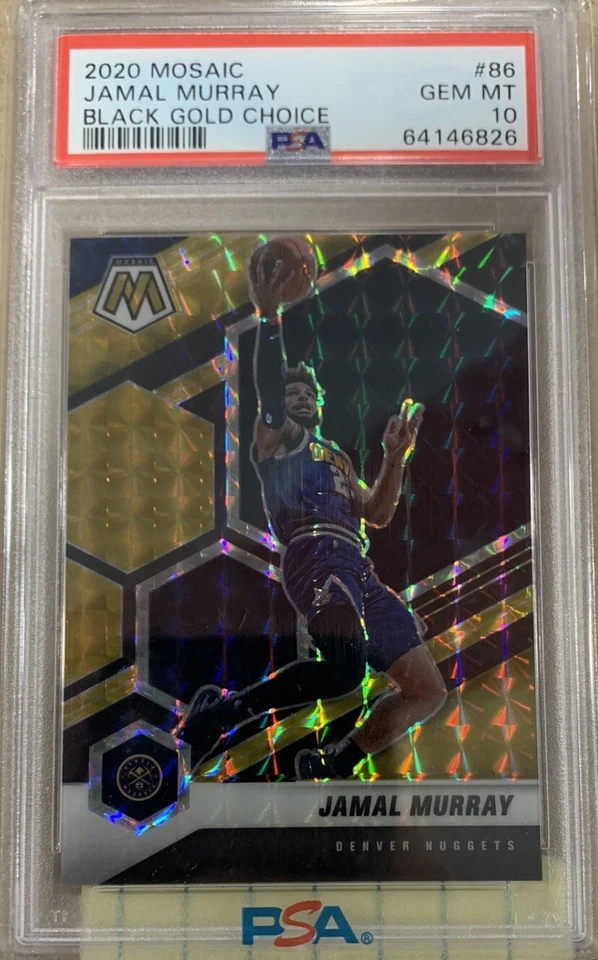 2020 Mosaico Basquete Jamal Murray Ouro Preto 7/8 SSP PSA 10 Denver Nuggets - Imagem 1 de 1