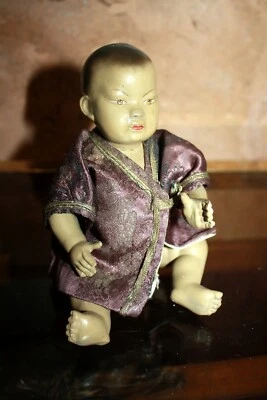 Rare Baigneur Petitcollin asiatique celluloïde taille 20 petit collin - Photo 1/4