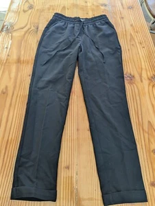 Womens Next drawstring black pants sz 8R polyester viscose blend - Picture 1 of 8