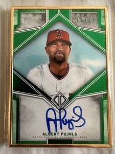 2019 Topps Transcendent Albert Pujols Emerald Autograph SSP Angels Auto /15 - Picture 1 of 2