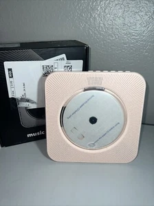 Desktop CD Player with Speakers KC-806 Pink Open Box - Picture 1 of 4