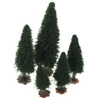  15 Pcs Mini Scene Layout Model Sand Table Tree Fake Trees Christmas Train