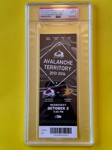 2013 Full Ticket Stub NATHAN MACKINNON NHL Debut Game ** PSA GEM MINT 10 - POP 3 - Picture 1 of 3