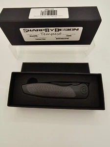 Sharp By Design "Mini Tempest" Black 3.5 in. M390. Not The 4" blade Tempest - Picture 1 of 20