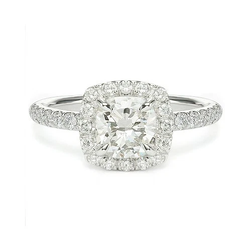 1.67 ct. tw F/VS-2 Cushion Cut Lab Created Diamond  Engagement Ring 14K WG - Image 1 of 1