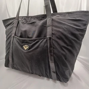Bottega Veneta Tote Bag Nylon Intrecciato Logo Black 66981c - Picture 1 of 24