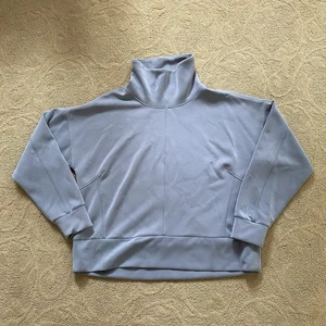 Felpa pullover donna Danskin blu chiaro collo alto taglia XL elasticizzata comoda - Foto 1 di 7