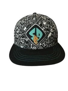 Scooby Doo Cap Hat Black And White Snap Back Dog Youth - Picture 1 of 6