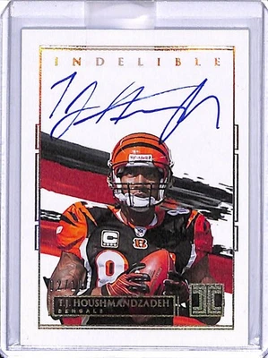 2021 PANINI IMPECCABLE FOOTBALL #II-TH TJ HOUSHMANDZADEH GOLD 2/10 SIGNED - Image 1 of 2