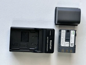 Baterías Kastar, Cargador Canon NB-2L VIXIA HF R10 HF R100 HF R11 HG10 HV20 HV30 - Imagen 1 de 3