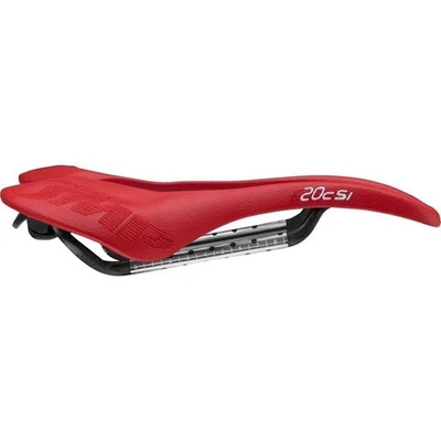 Selle SMP F20c S.I. Asiento de bicicleta con sillín de riel de carbono rojo, 135 mm Foto 1 de 4