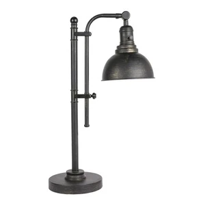 Rustic Desk Lamp Black Adjustable, Industrial Style Metal Task Lamp 25"-29", ... - Picture 1 of 7