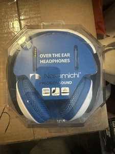 NEW Nakamichi Over the Ear Headphones Metallic Edition NK780M Blue Color - Picture 1 of 2