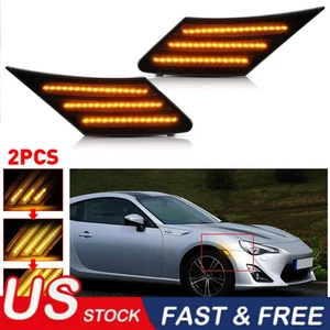 Luz intermitente LED secuencial para guardabarros lateral 2 piezas para 13-20 FRS BRZ Toyota 86 - Imagen 1 de 11
