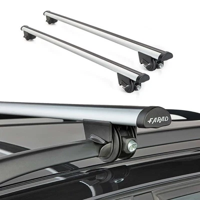 Roof Rack Cross Bars Lockable for Mini Cooper Countryman F60 2017-2024 Gray 2Pcs - Image 1 of 4