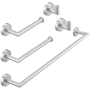 BWE 5-Piece Bath Hardware Set in Brushed Nickel - Picture 1 of 3