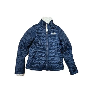 The North Face Girls Jacket  Revirsable  Blue S 7-8 - Picture 1 of 6