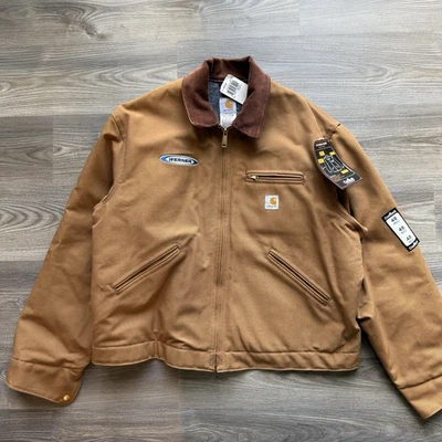 Vintage Carhartt J01 Detroit Blanket Lined Jacket Coat Brown Duck USA 48 NWT - Image 1 of 4